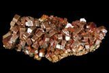 Red Vanadinite Crystal Cluster - Large Crystals #127652-1
